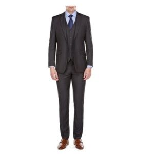 MDRN Uomo by Braveman Men’s Slim-Fit 3-Piece Suit
